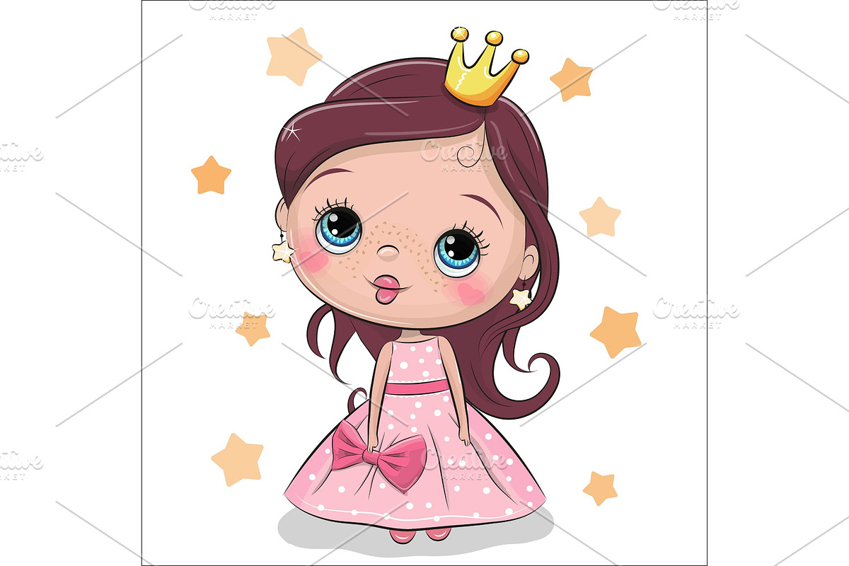 Greeting Card fairy tale Princess in Illustrations - product preview 8