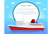 Spacious Luxury Cruise Liner Big Red