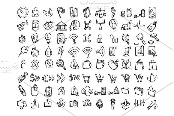 3140 Hand Drawn doodle Icons in Icons - product preview 9