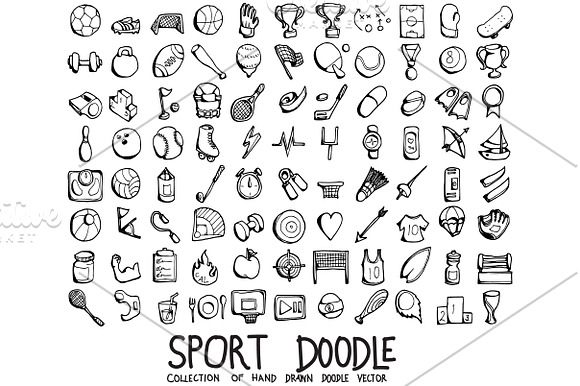 3140 Hand Drawn doodle Icons in Icons - product preview 38