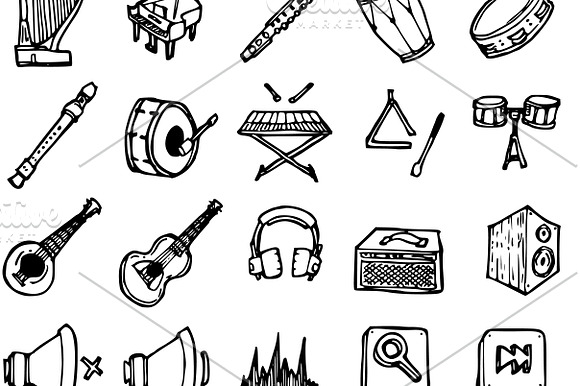3140 Hand Drawn doodle Icons in Icons - product preview 40