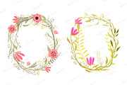 Wreath with Flowers Decoration