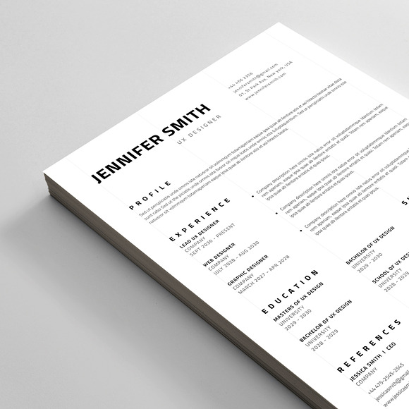 Resume/CV in Resume Templates - product preview 3