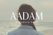 Aadam A Modern Serif Font Family