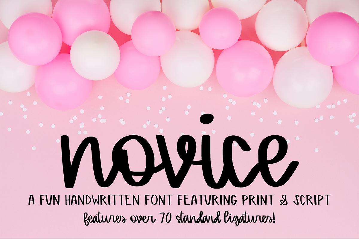 Novice - A Script & Print Font in Script Fonts - product preview 8