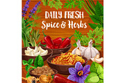 Herb and spice, seasonings