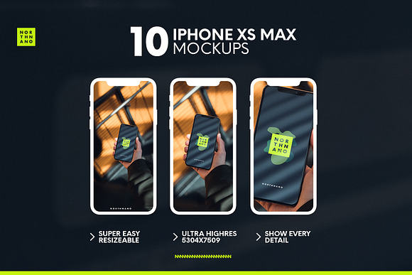 30%off - 10 iPhone XS MAX Mockups in Mobile & Web Mockups - product preview 2