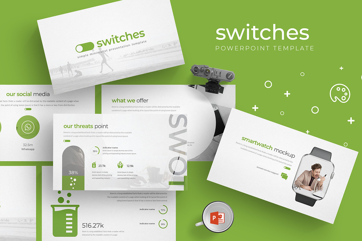 Switches - Powerpoint Template in PowerPoint Templates - product preview 8