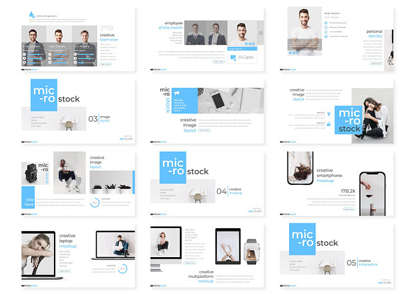 Microstock - Powerpoint Template in PowerPoint Templates - product preview 2