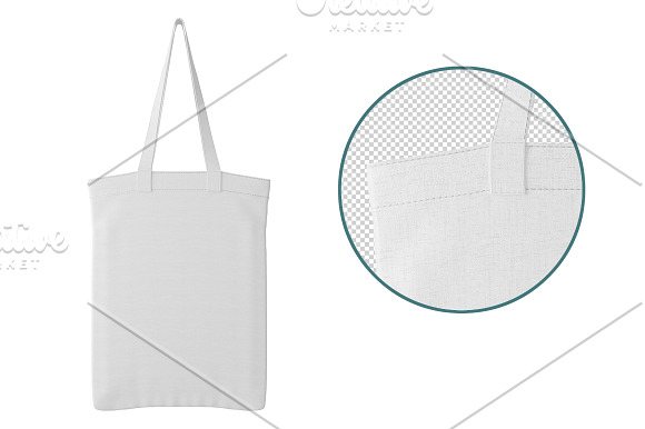 Canvas bag. PSD object mockup. in Product Mockups - product preview 2