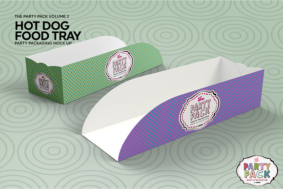 Hot Dog Tray Packaging Mockup in Branding Mockups - product preview 1