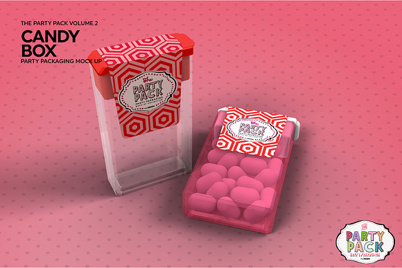 Candy Container Packaging Mockup in Branding Mockups - product preview 3