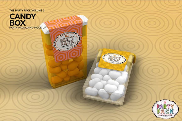 Candy Container Packaging Mockup in Branding Mockups - product preview 4