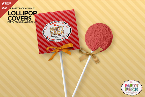 Lollipop Cover Packaging Mockup