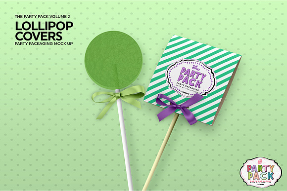 Lollipop Cover Packaging Mockup in Branding Mockups - product preview 3