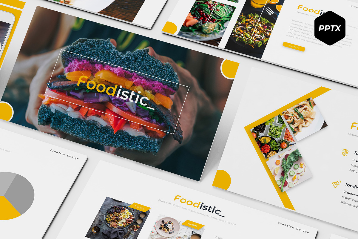 Foodistic - Powerpoint Template in PowerPoint Templates - product preview 8