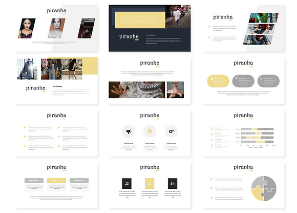 Piranha - Google Slides Template in Google Slides Templates - product preview 2