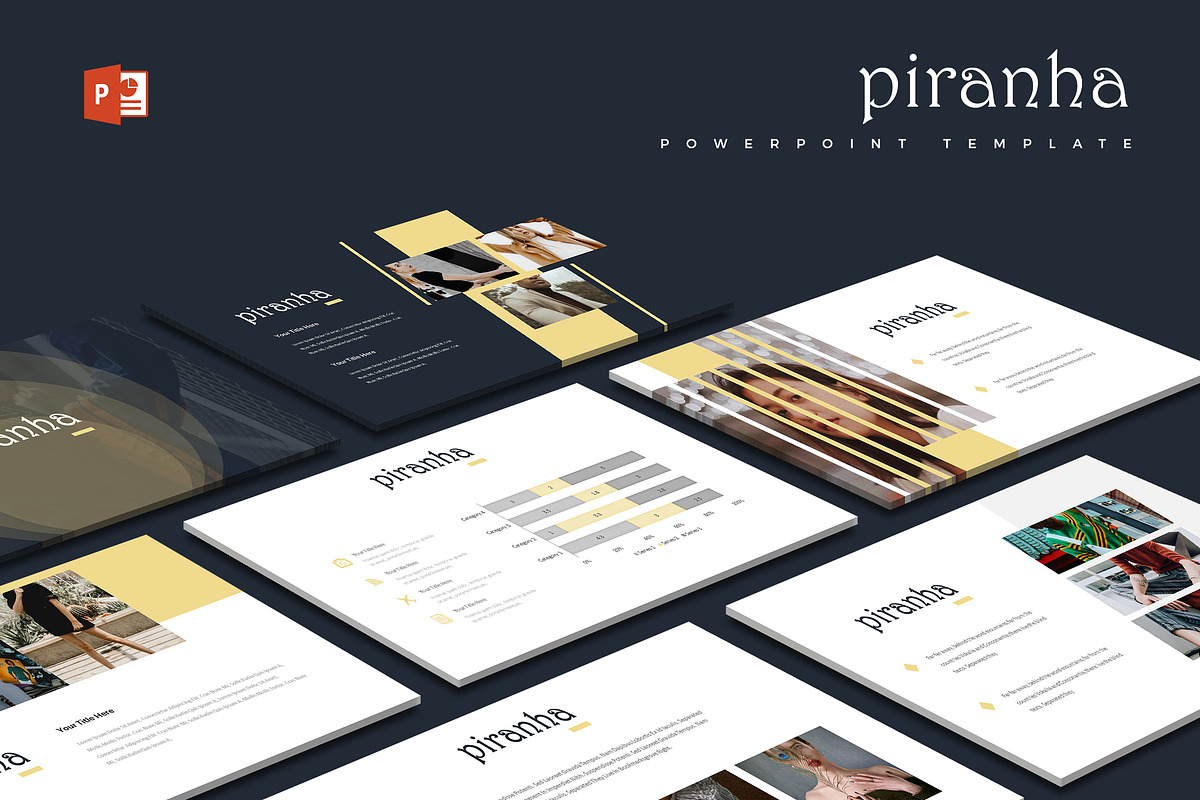 Piranha - Powerpoint Template in PowerPoint Templates - product preview 8