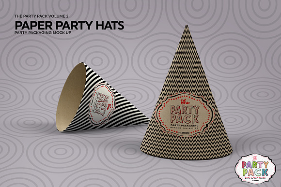 Paper Party Hat Mockup in Branding Mockups - product preview 2