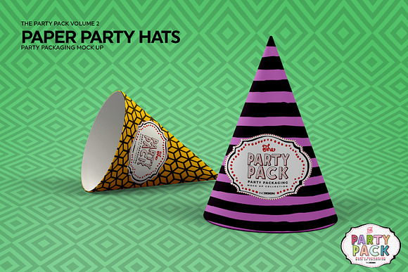 Paper Party Hat Mockup in Branding Mockups - product preview 3