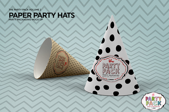 Paper Party Hat Mockup in Branding Mockups - product preview 4