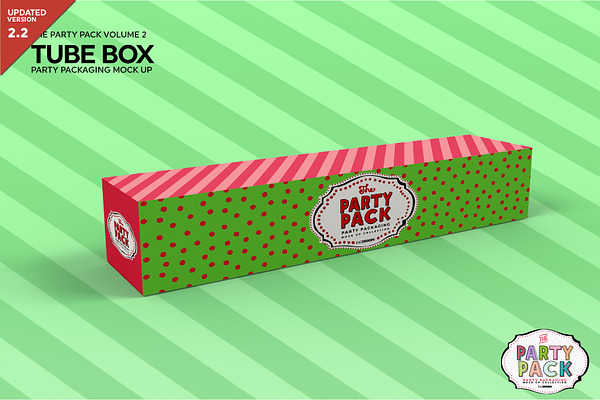 Tube Box Packaging Mockup
