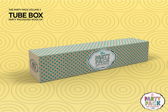 Tube Box Packaging Mockup in Branding Mockups - product preview 3