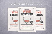 Wine Testing Flyer