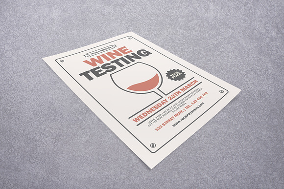Wine Testing Flyer in Flyer Templates - product preview 1
