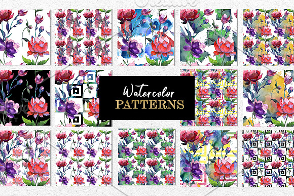 Peony Tenderness Watercolor png in Illustrations - product preview 4