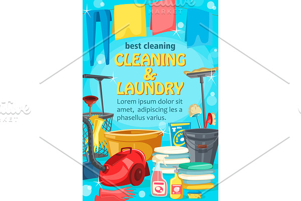 Laundry and cleaning, housekeeping