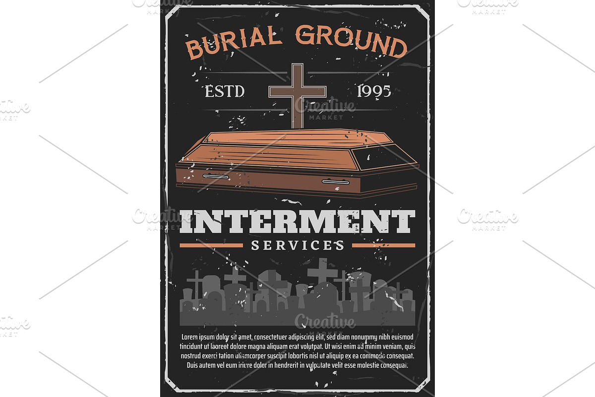 Funeral, burial or interment service in Illustrations - product preview 8