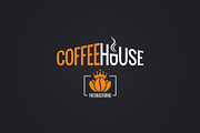 Coffee beans logo. Coffee house sign