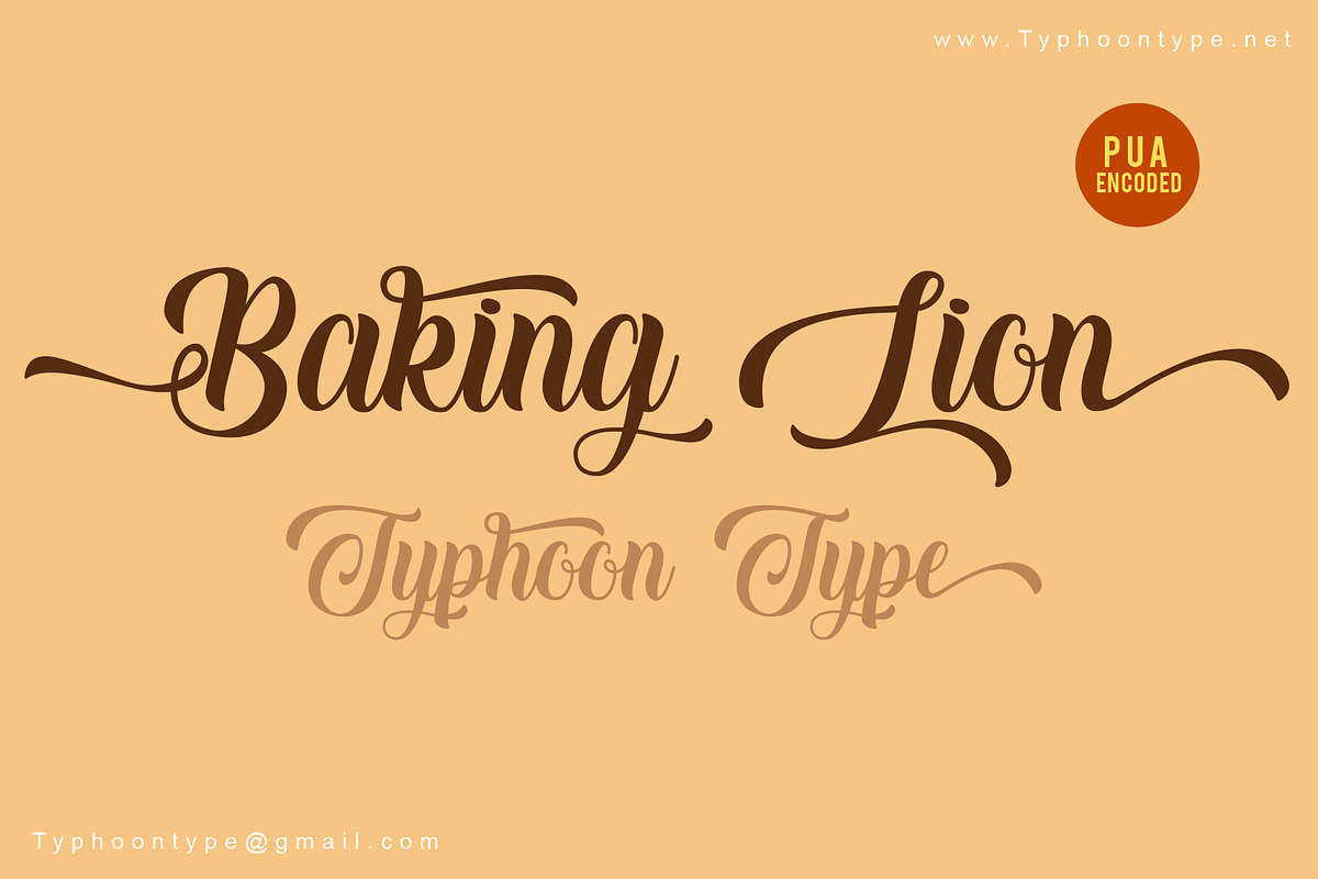 Baking Lion font in Serif Fonts - product preview 8