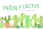 Cactus Watercolor Clip Art