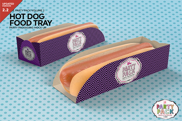 Hot Dog Tray Packaging Mockup in Branding Mockups - product preview 4