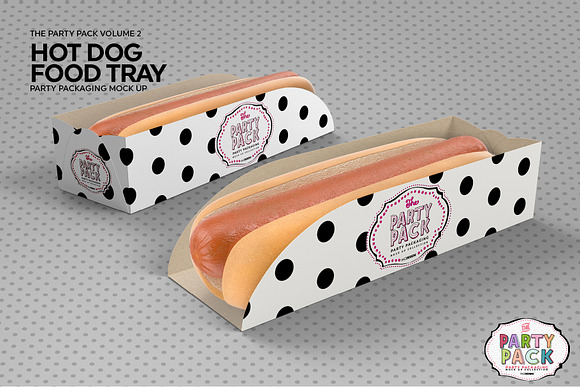 Hot Dog Tray Packaging Mockup in Branding Mockups - product preview 5