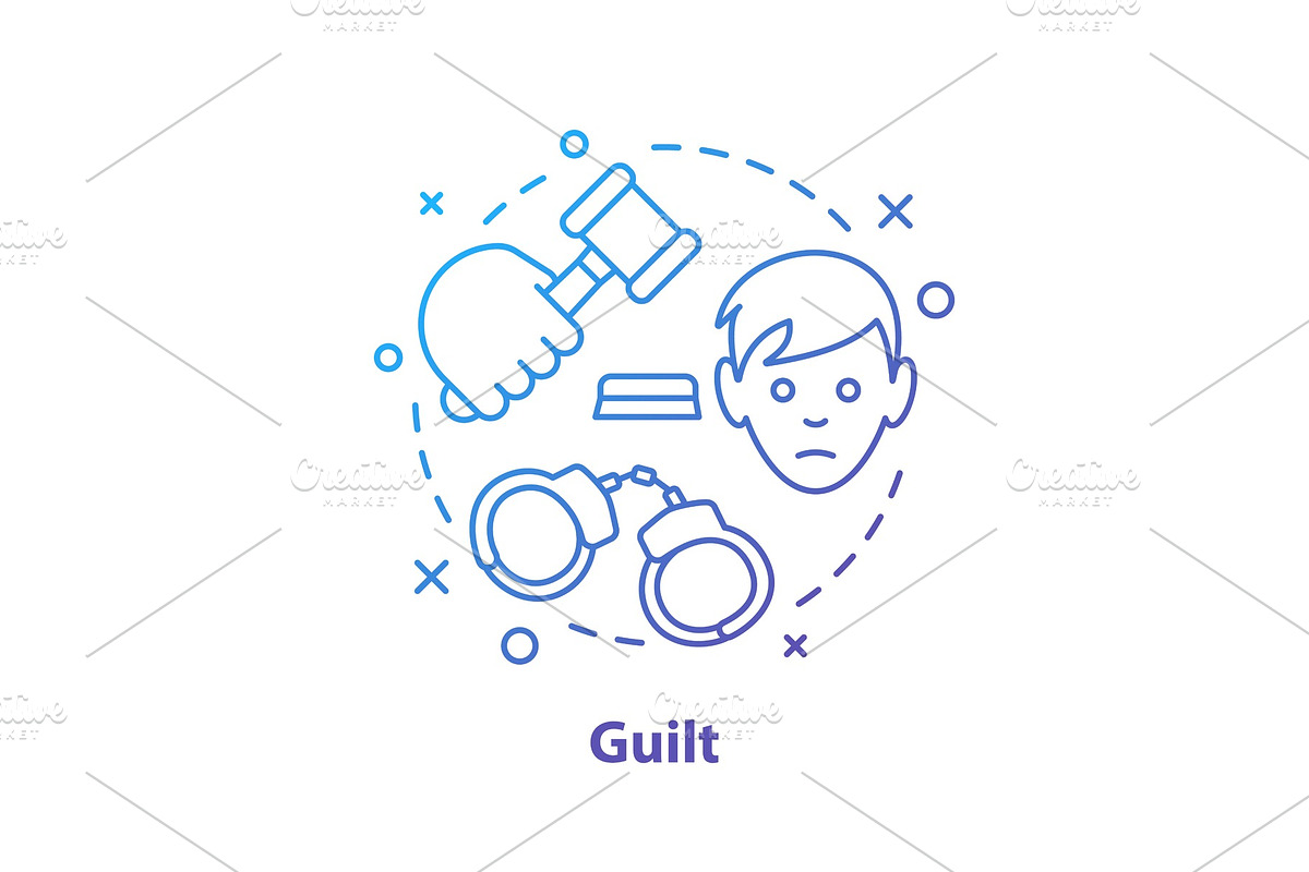 Guilt concept icon in Icons - product preview 8