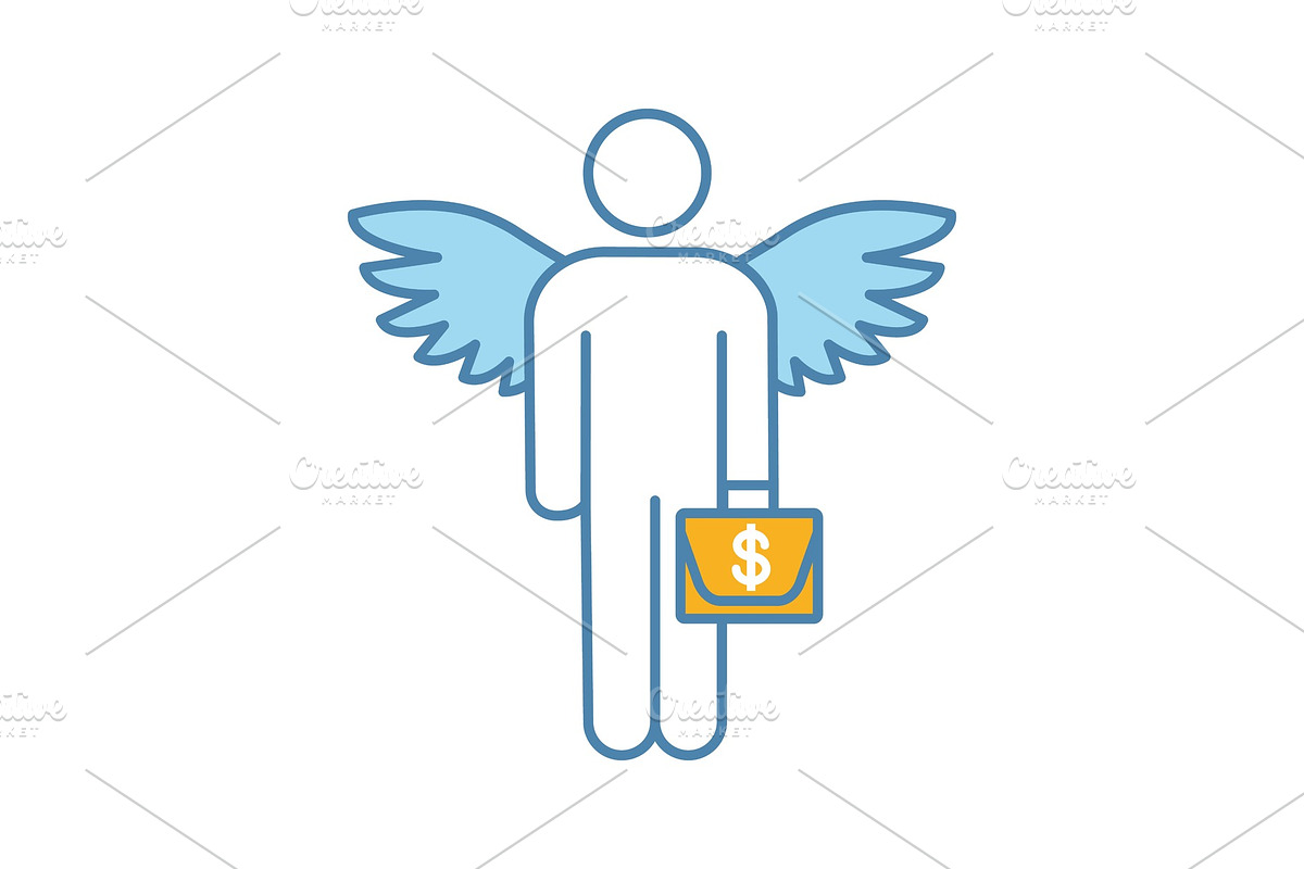 Angel investor color icon in Icons - product preview 8