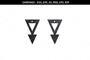 Geometric earrings svg,cricut files