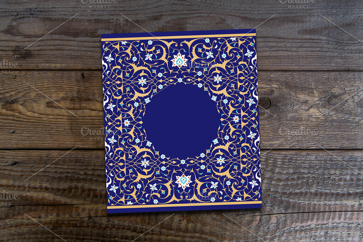 Islamic Floral Template in Card Templates - product preview 8