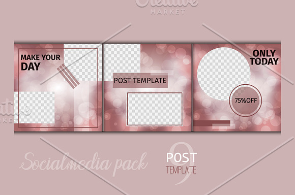 Social media template. Endless post in Instagram Templates - product preview 3