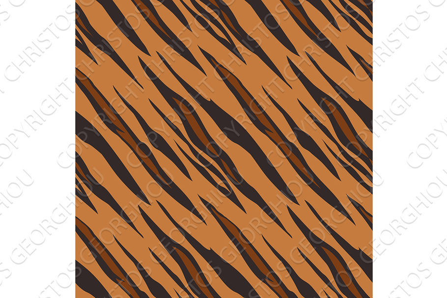 Tiger Animal Print Pattern Seamless