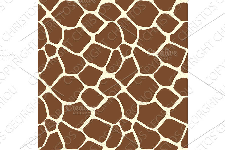Giraffe Animal Print Pattern in Illustrations - product preview 8