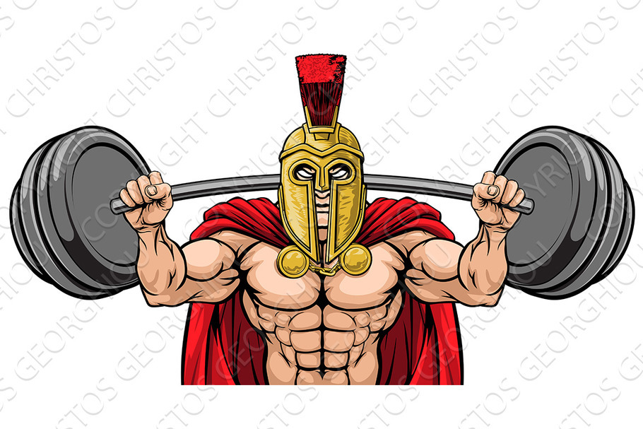Spartan Trojan Weight Lifting Body in Illustrations - product preview 8