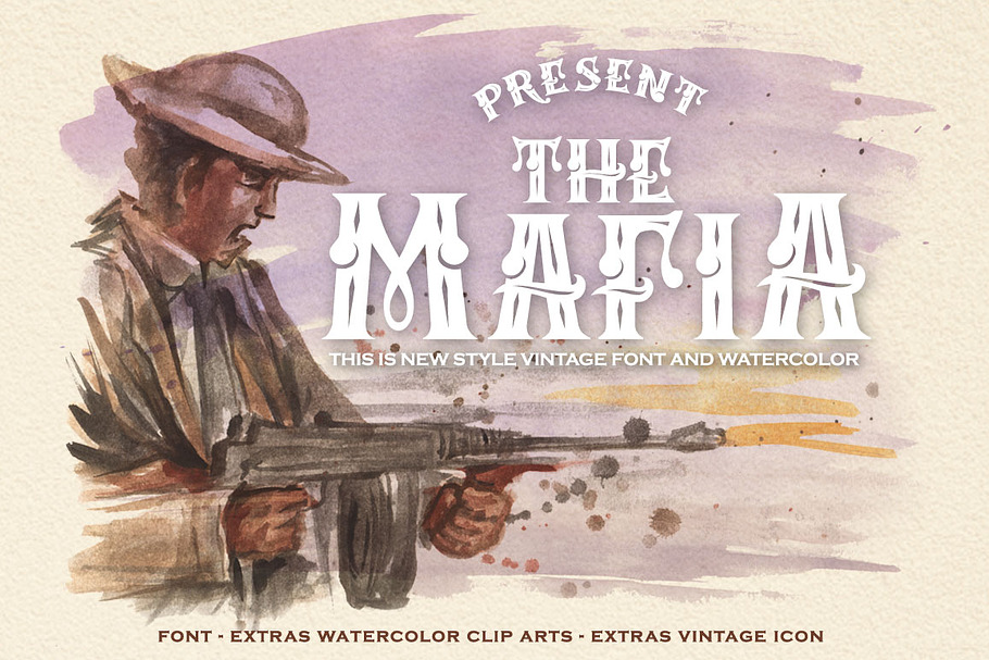 Mafia Font in Blackletter Fonts - product preview 8