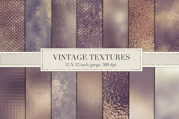 Vintage metallic textures