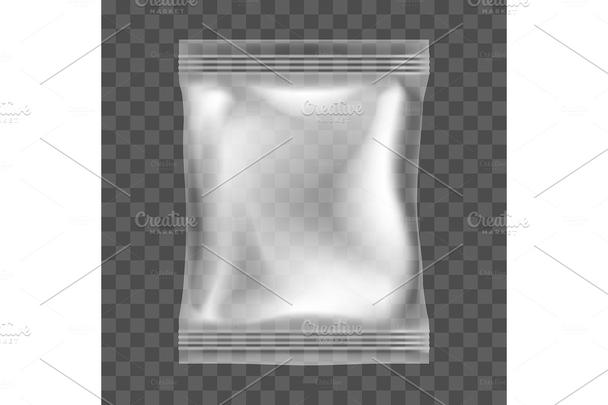 Transparent bag for food in Illustrations - product preview 8