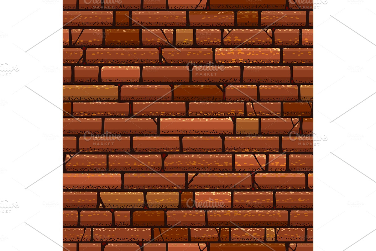 Brick wall vintage seamless pattern in Textures - product preview 8