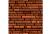 Brick wall vintage seamless pattern